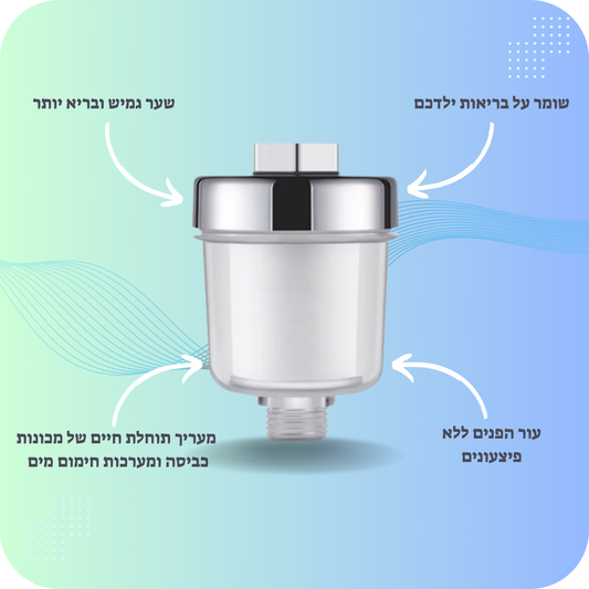 LuxFlow פילטר מקלחת למים נקיים ובריאים